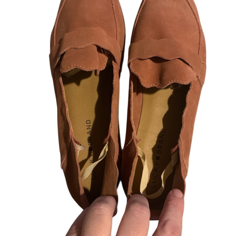 Lucky Brand Callister Rose Slip-On Leather Loafers 9.5 - Picture 8 of 8